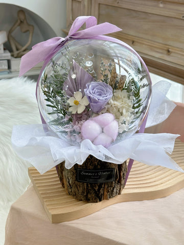 Purple Preserved Crystal Ball