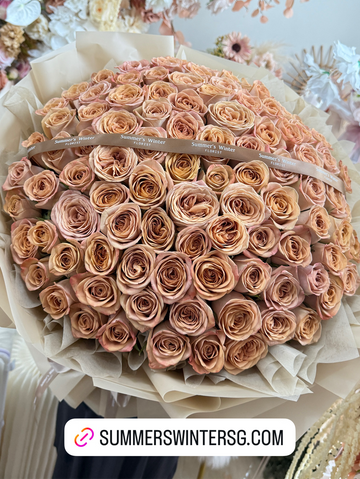 Enchanting Cappuccino ( 99 Roses )