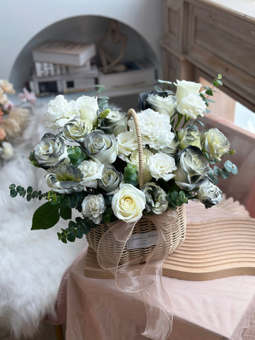 Midnight Bloom Basket