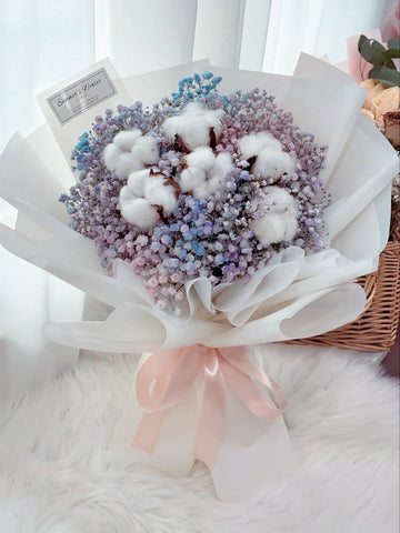 Cotton Baby’s Breath Bouquet