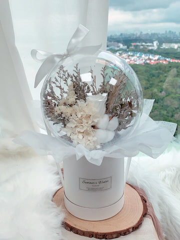 White Rose Crystal Ball