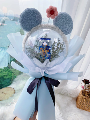 Transparent crystal Beer Ball Bouquet