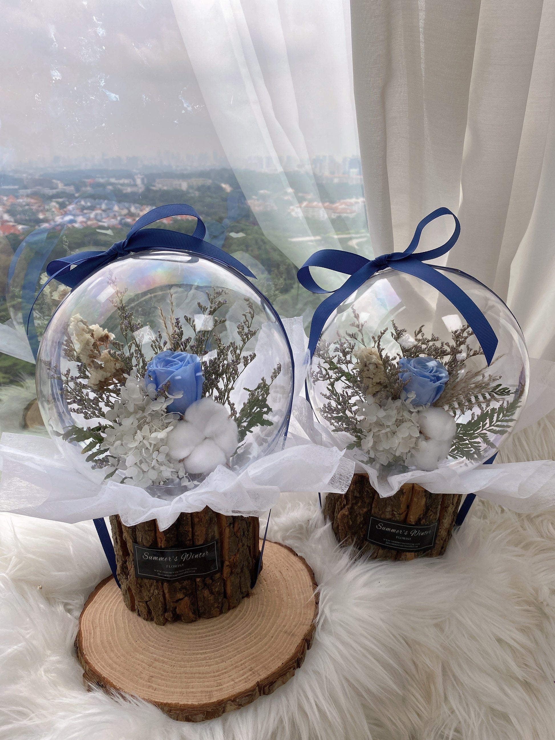 Baby Breath Crystal ball Bouquet 