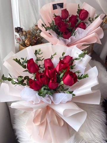 valentines day fresh red roses