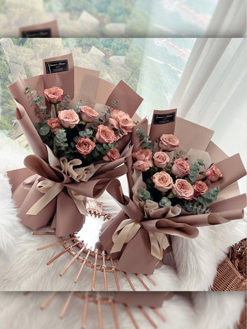 Fresh Cappuccino Roses Bouquets