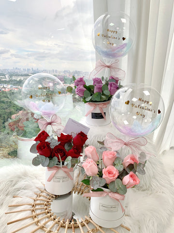 Box of Roses Balloon Bouquets