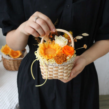 Preserved Sunflower Basket