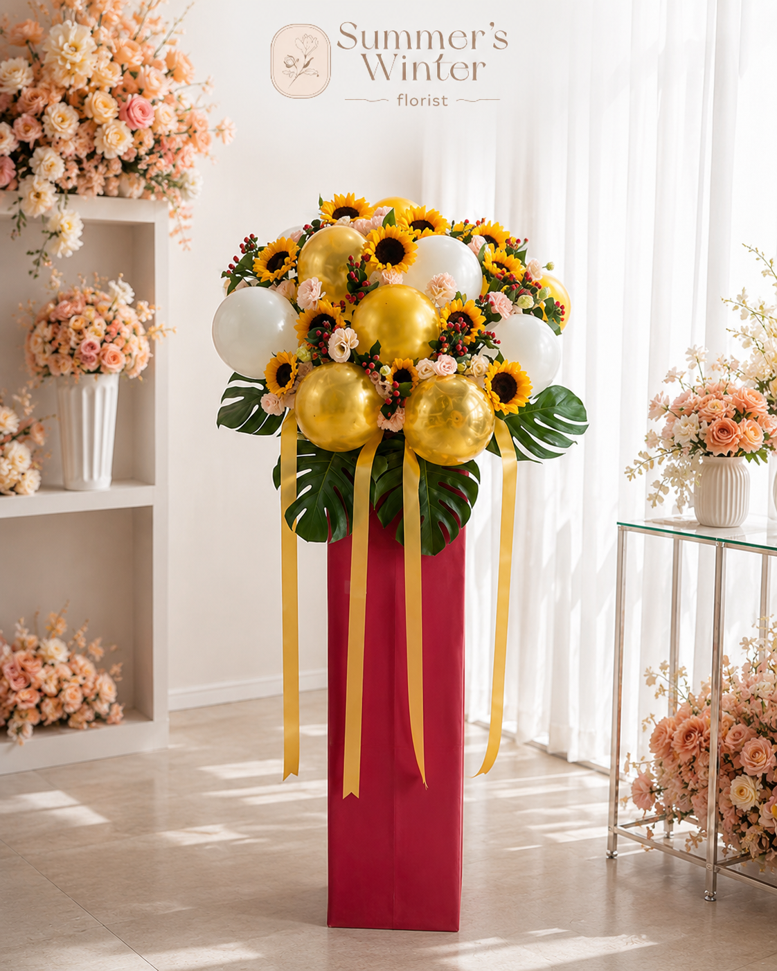 Golden Balloon Congratulations Stand Singapore