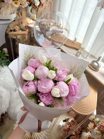 Peonies Tulips