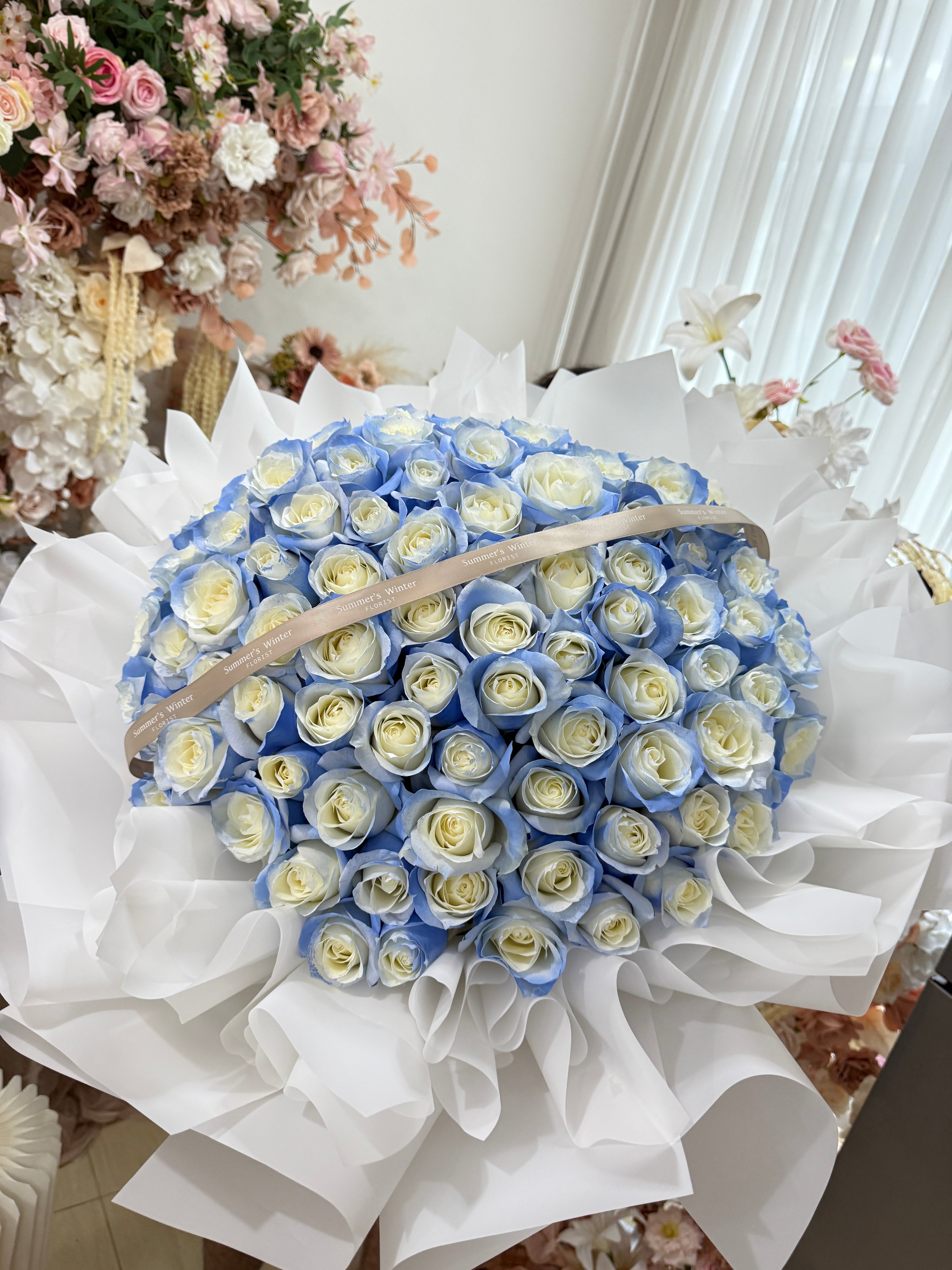 Enchanting Blue 99 Roses | 99 Roses Singapore