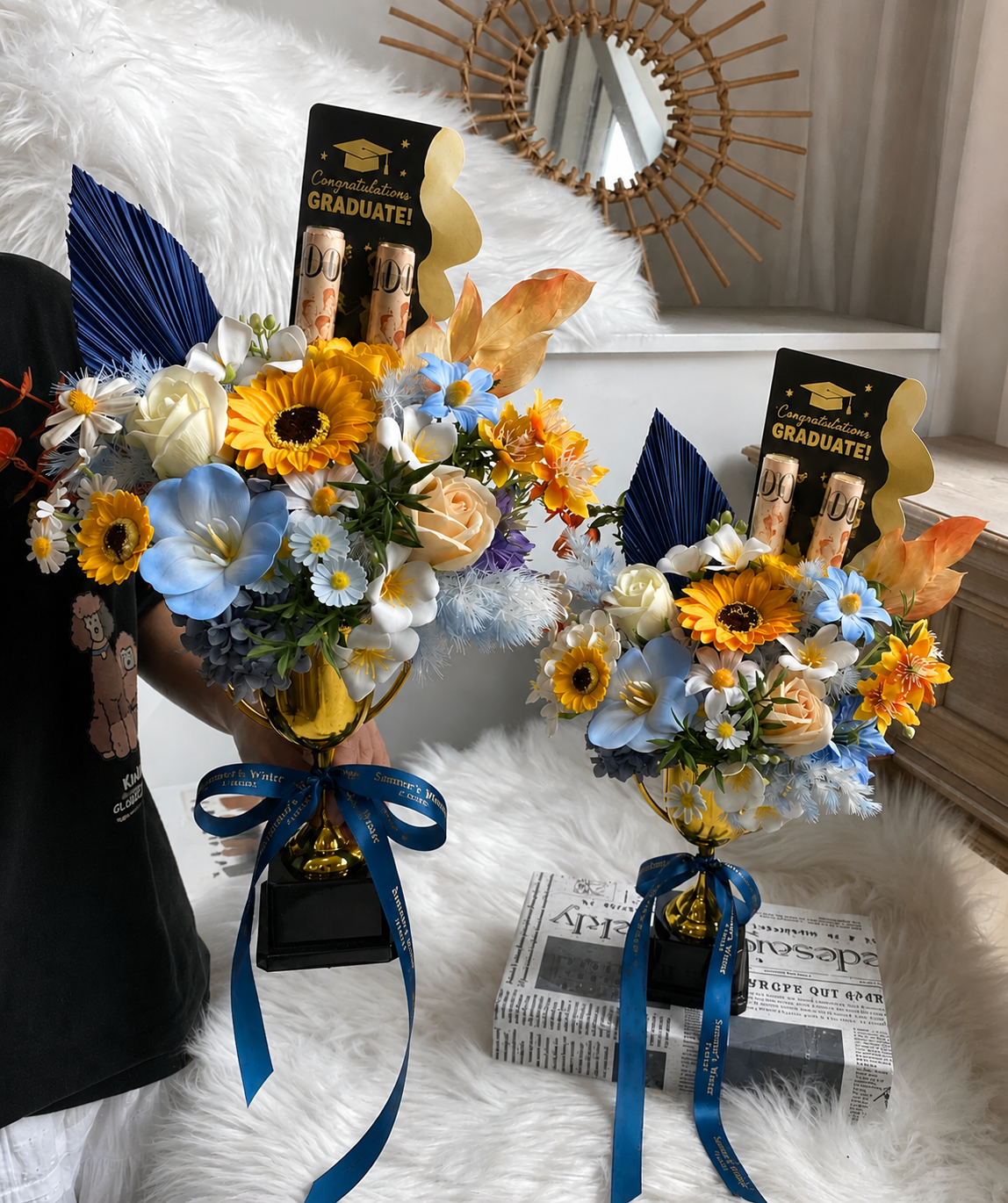 Graduation Trophy | Soap Flower Gift Singapore