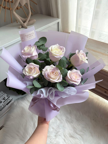 Spray Purple Roses