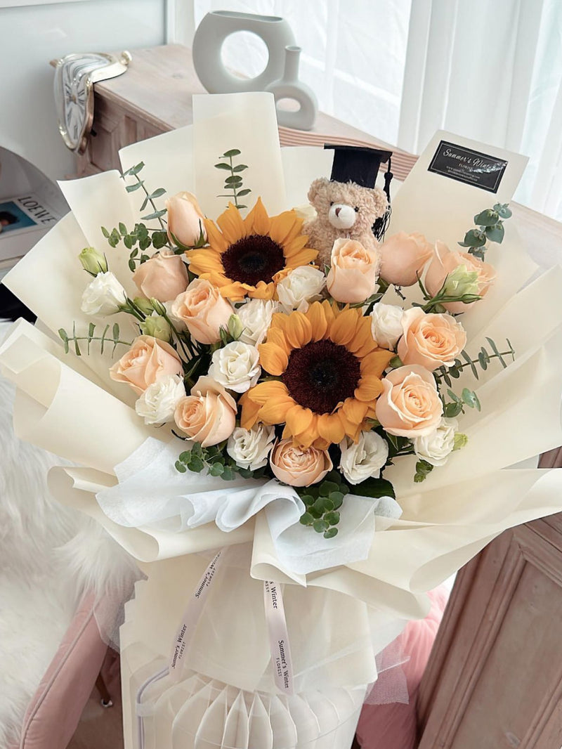 Beary Sunny Graduation, Summer's Winter Florist Singapore