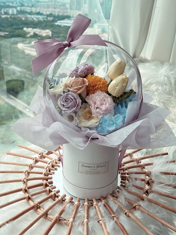 Soap Flowers Crystal Ball Box [ Premium ]