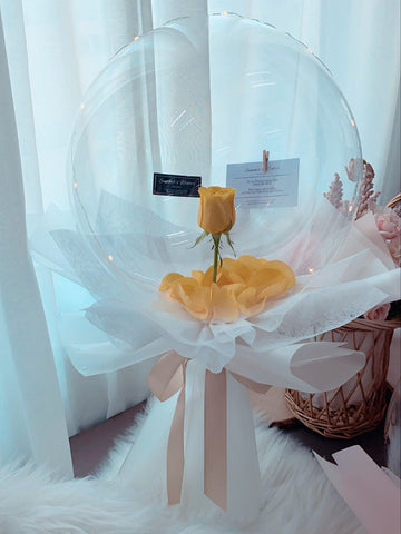 Yellow Rose Balloon Flower [Fresh]